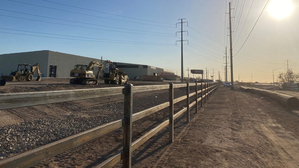 custom welding services - three-rail fence